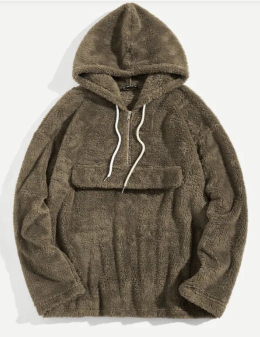 Teddy hoodie outlet mens